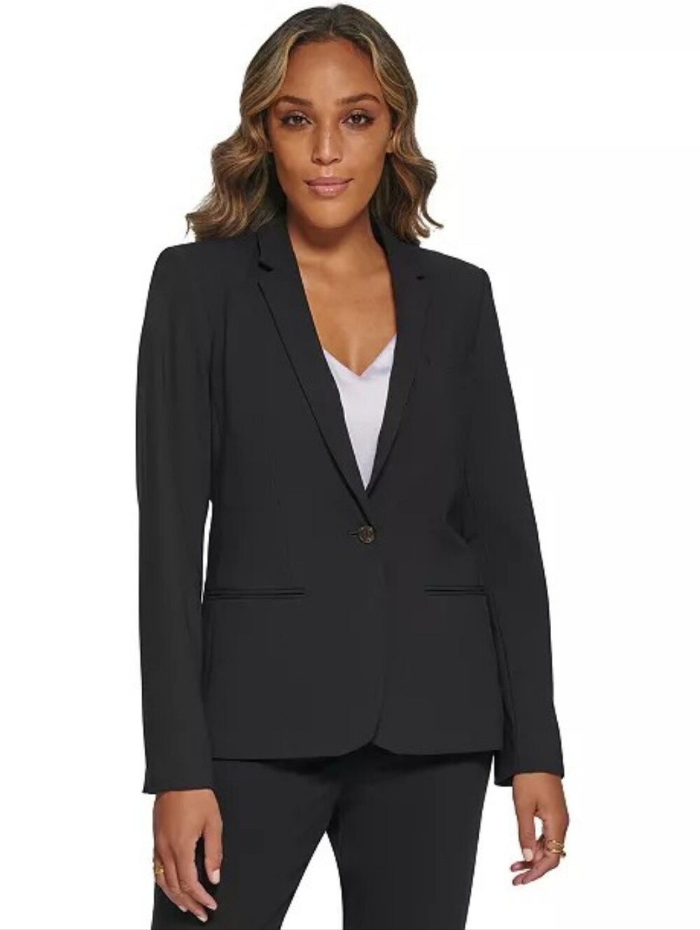 Calvin Klein One-Button Blazer